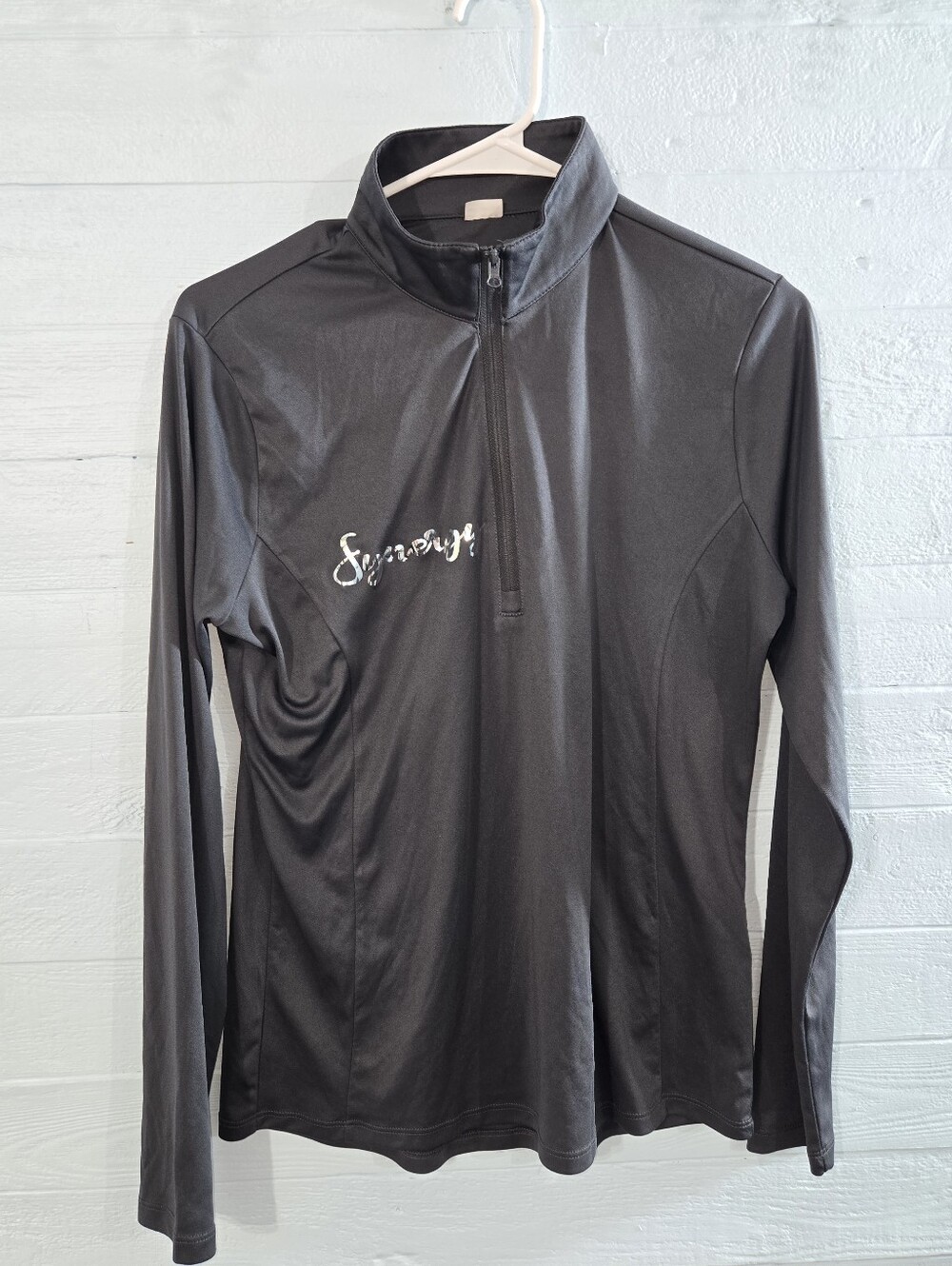 Sport-Tek Synergy Black Quarter-Zip Performance Top Glam Edgy Preppy Athleisure